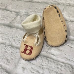 Authentic Burberry Slip on shoes 0-3 months
